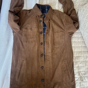 Johnnie-O Brown Suede Jacket